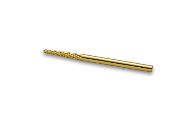 Фреза твердосплавная золотая F Small Cone Bit (красная насечка)