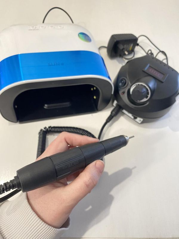 Аккумуляторный фрезер для маникюра Hymars H37L1 + Лампа SUN 3