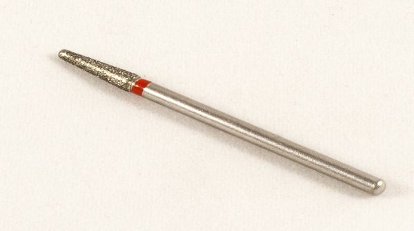 Фреза алмазная Конус, диаметр-2,5 мм, (красная насечка)