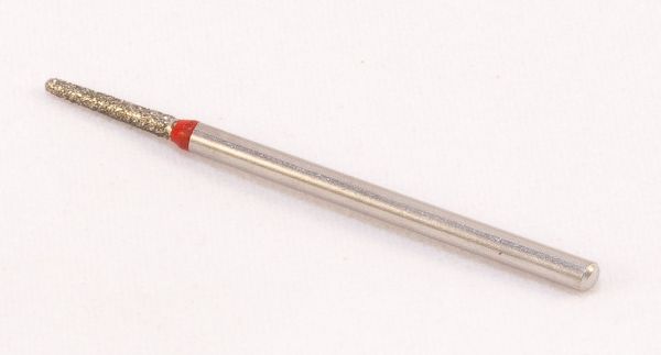 Фреза алмазная Конус, диаметр-1,9 мм, (красная насечка)