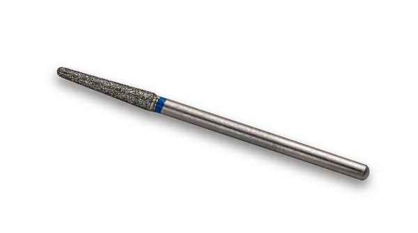 Фреза алмазная Конус, диаметр-2,7 мм, (синяя насечка)