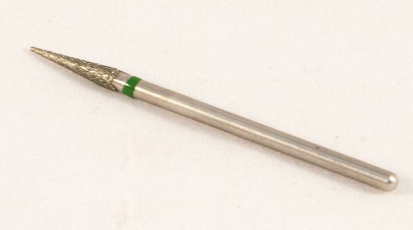 Фреза алмазная Конус, диаметр-2,7 мм, (зеленая насечка)