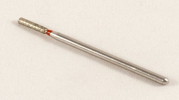 Фреза алмазная Цилиндр, диаметр-1,9 мм, (красная насечка)