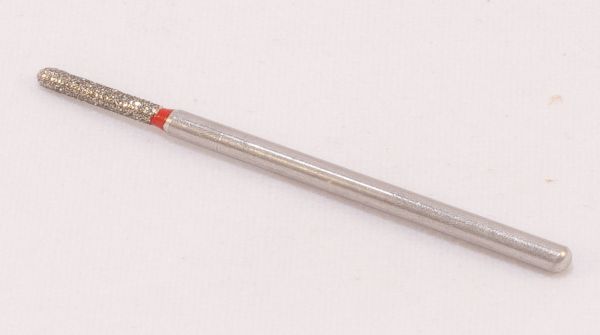 Фреза алмазная Цилиндр, диаметр-1,9 мм, (красная насечка)