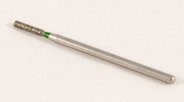 Фреза алмазная Цилиндр, диаметр-1,9 мм, (зеленая насечка)