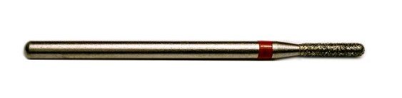 Фреза алмазная Цилиндр, диаметр-1,9 мм, (красная насечка)