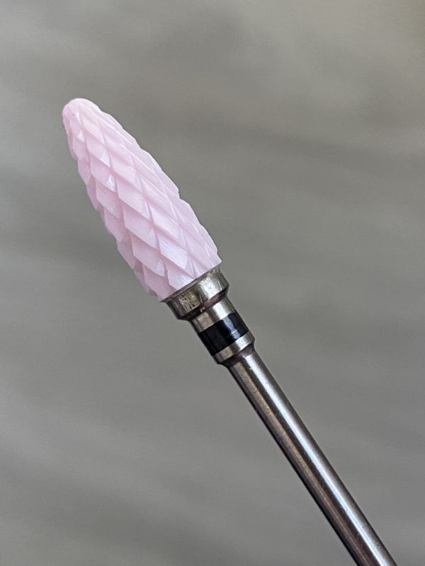 Фреза  розовая керамическая  Pink Flame XC  кукуруза( черная насечка)