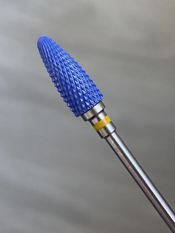 Керамическая фреза  синяя   Blue Flame XF  кукуруза( желтая насечка)