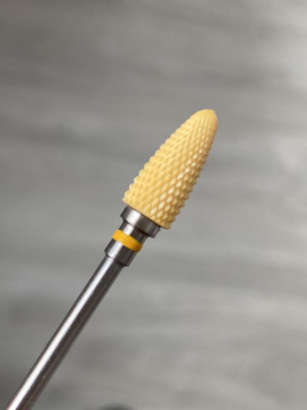 Фреза  желтая керамическая  Yellow Flame XF  кукуруза( желтая насечка)