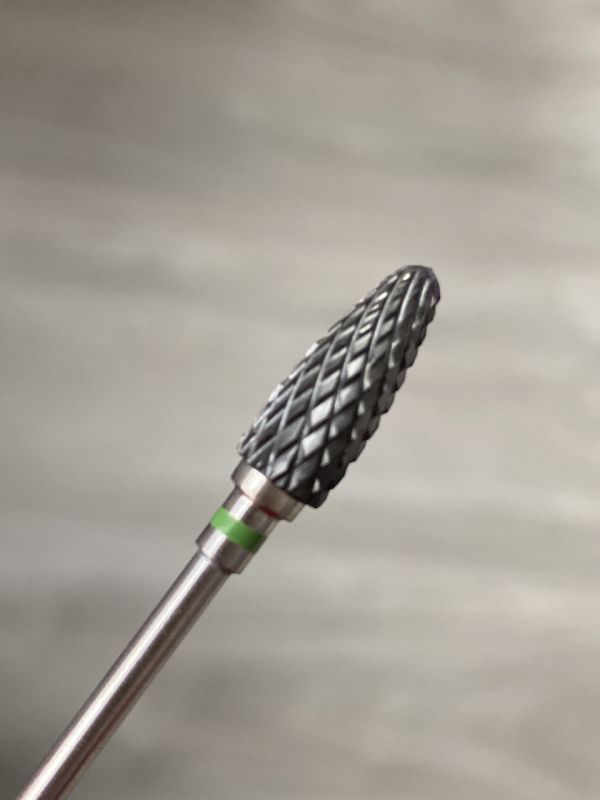 Фреза  черная керамическая  Black Flame С  кукуруза( зеленая насечка)