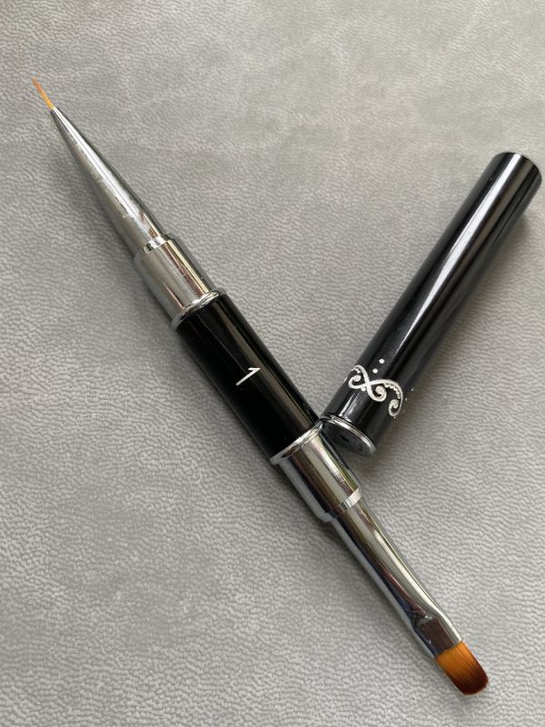 Двусторонняя кисть LBS 1 для геля и рисования тонких линий