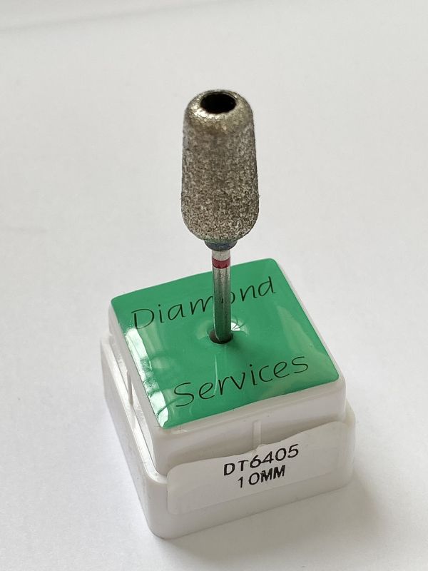 Педикюрная фреза алмазная DT 10 mm красная насечка