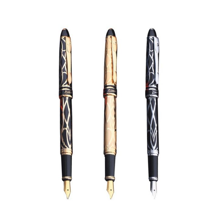 Перова ручка Picasso "Geometric Art" з сріблястим візерунком