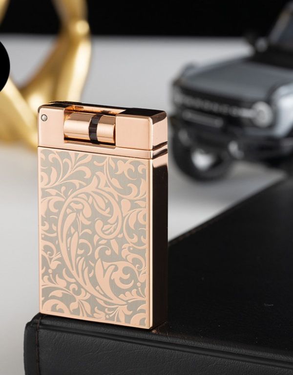 Ексклюзивна Газова Індукційна Запальничка з квітковим орнаментом