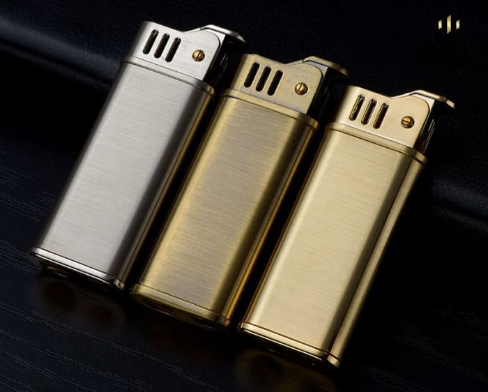 Елегантна Бензинова Запальничка  KOJI  Золота Латунь