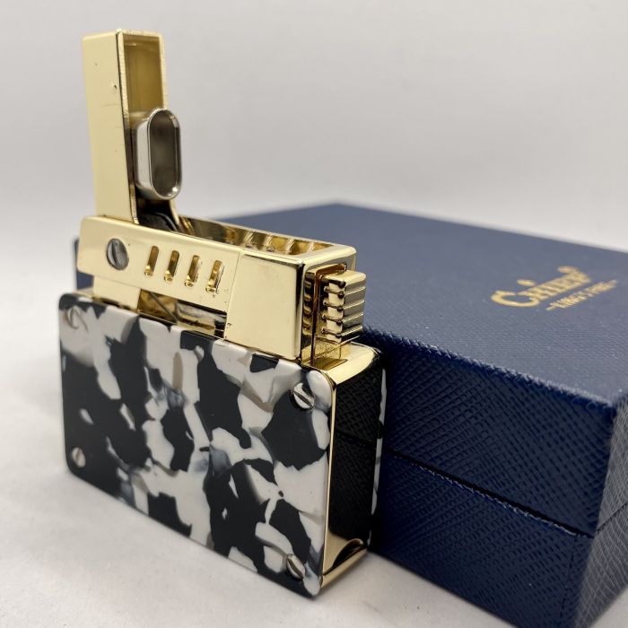 Запальничка бензинова Chief модель Black & White Speckle