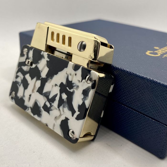 Запальничка бензинова Chief модель Black & White Speckle