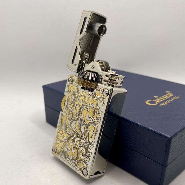 Бензинова Запальничка Chief Модель Квітковий Орнамент