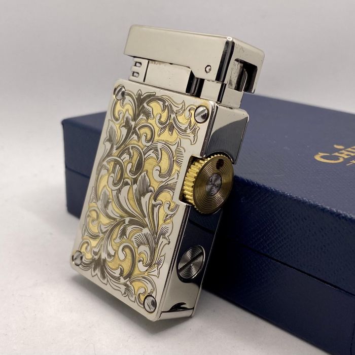 Бензинова Запальничка Chief Модель Квітковий Орнамент