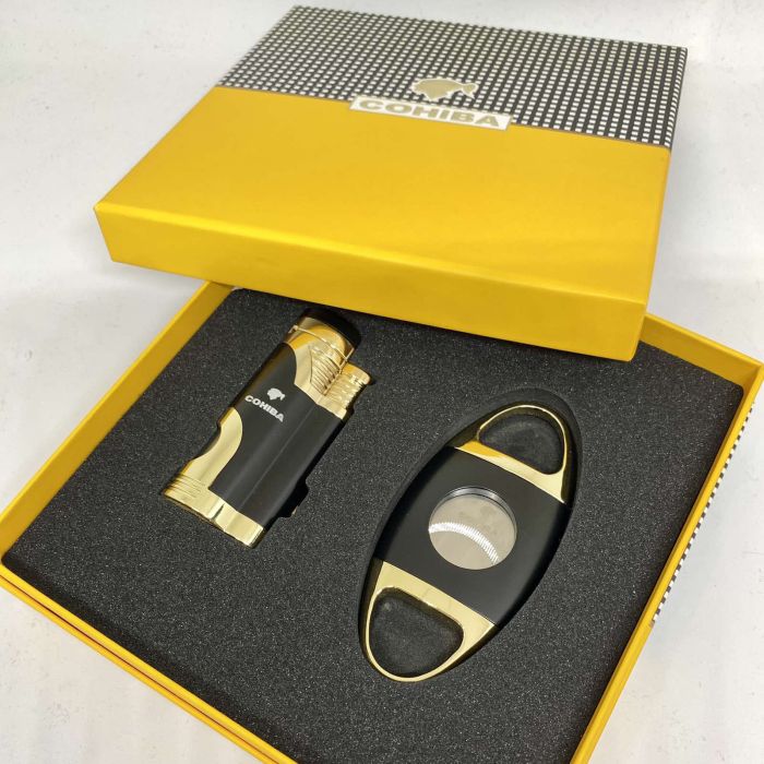 Турбо-запальничка Cohiba та гільйотина у наборі
