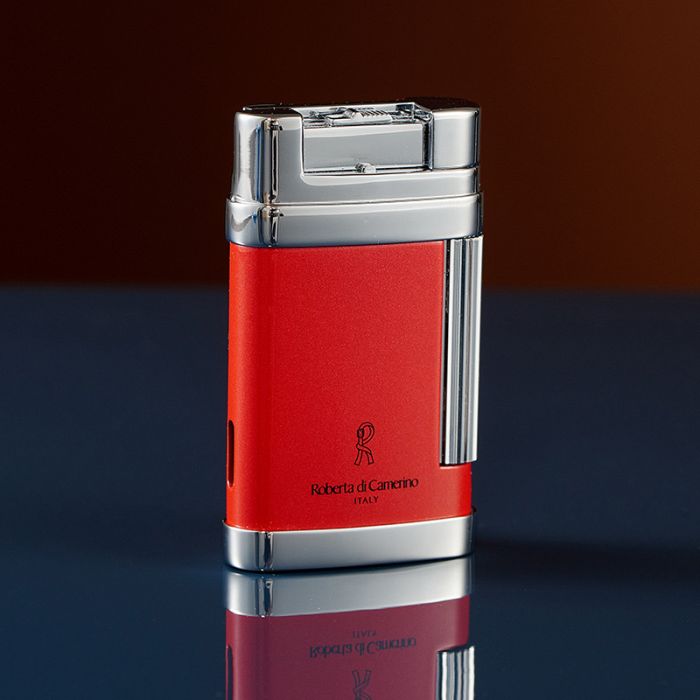 Елегантна газова запальничка Roberta di Camerino (Italy) — Red & Chrome