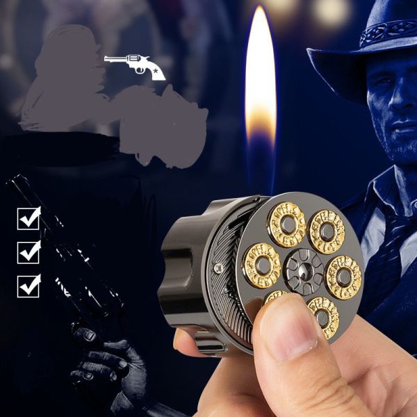 Газова запальничка Koji "Барабан Револьвера" колір Графіт