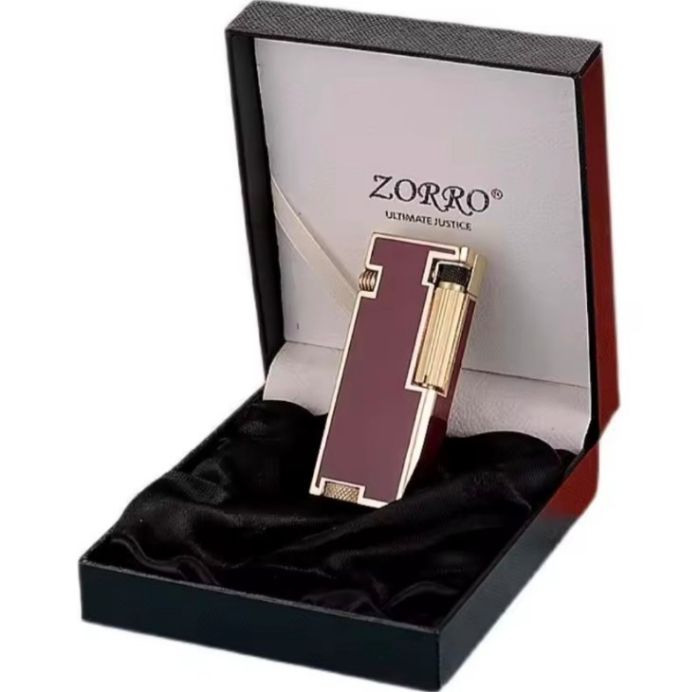 Бензинова запальничка Zorro «Ultimate Justice» — Бордо/Золото