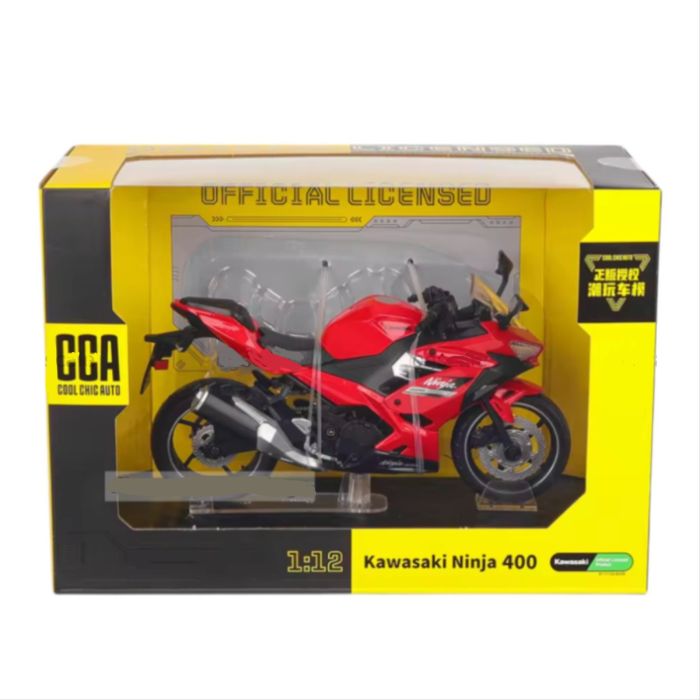 Колекційна модель мотоцикла CCA 1:12 Kawasaki Ninja 400 (Red) Червоний