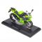 Масштабна модель Kawasaki Ninja 400 (2023) Green 1:12 CCA Licensed Diecast Model