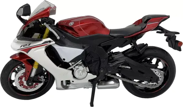 Колекційна масштабна модель мотоцикла Yamaha YZF-R1 (1:12) — Червоний металік