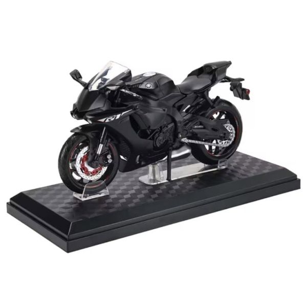 Колекційна модель мотоцикла Yamaha YZF-R1 у масштабі 1:12 колір Чорний