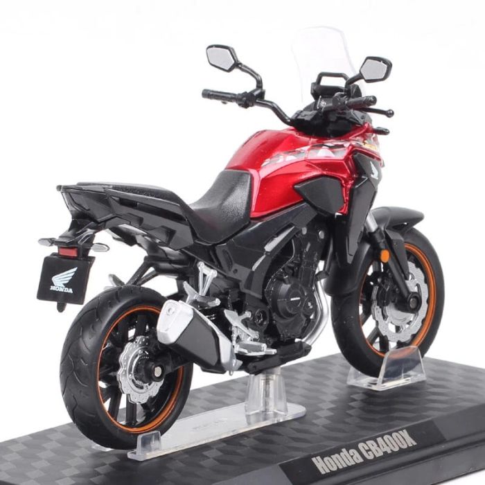 Колекційна масштабна модель мотоцикла Honda CB400X Touring (1:12) — Червоний