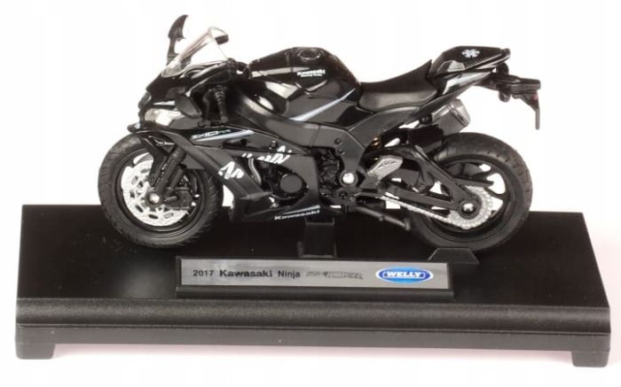 Колекційна модель мотоцикла Welly 2017 Kawasaki Ninja ZX-10RR (1:18)