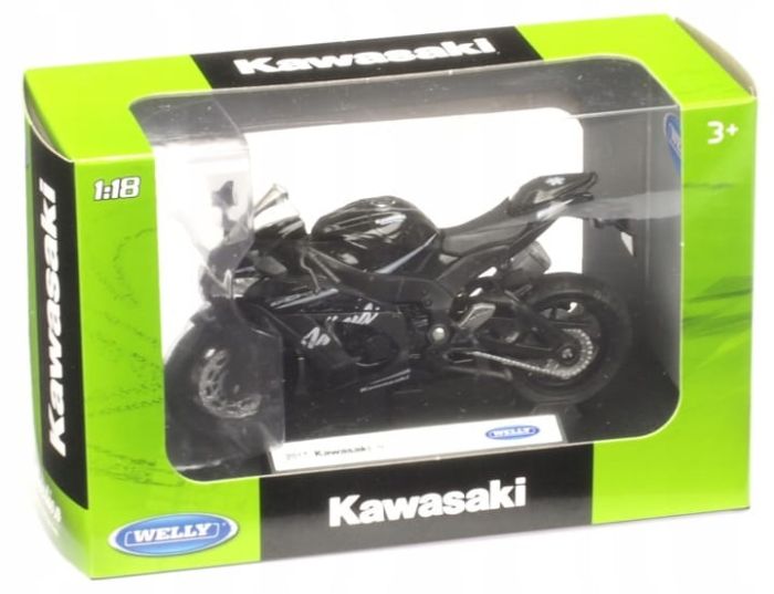 Колекційна модель мотоцикла Welly 2017 Kawasaki Ninja ZX-10RR (1:18)
