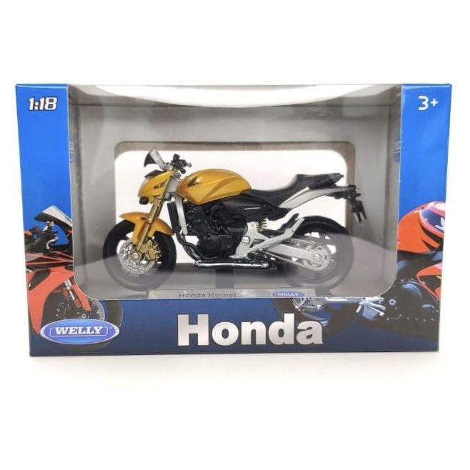 Колекційна модель мотоцикла Honda Hornet (Welly, 1:18)