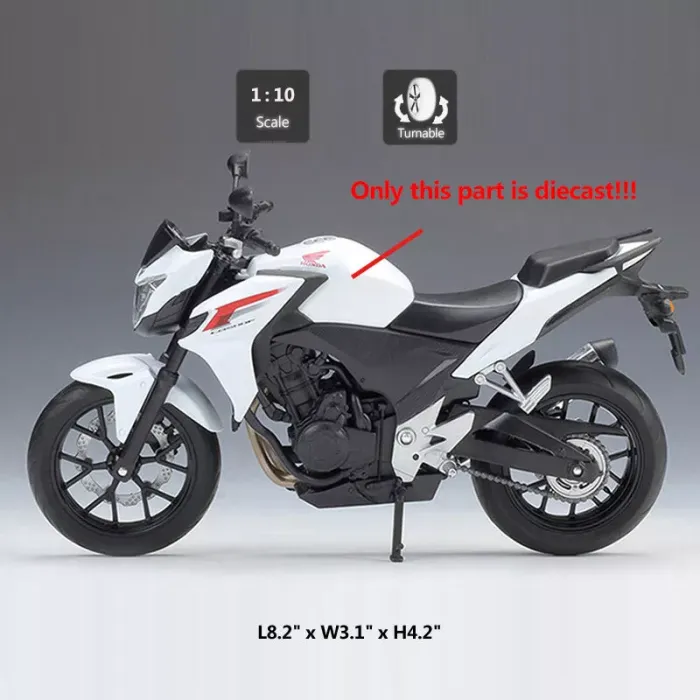 Колекційна модель мотоцикла Welly Honda CB500F (Масштаб 1:10)