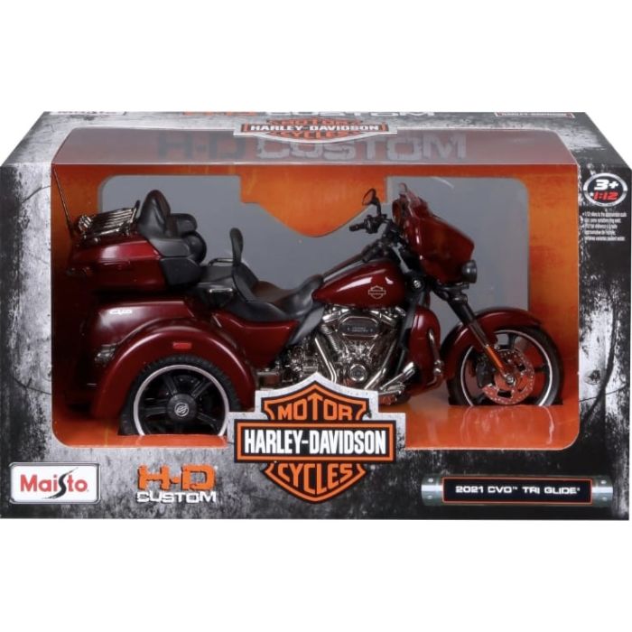 Колекційна модель Harley-Davidson 2021 CVO™ Tri Glide® бордо (Масштаб 1:12)
