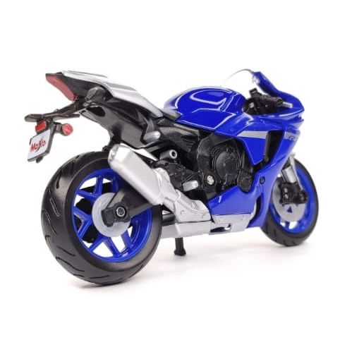 Колекційна модель мотоцикла Yamaha YZF-R1 (2021) — Масштаб 1:18 (Maisto) синя