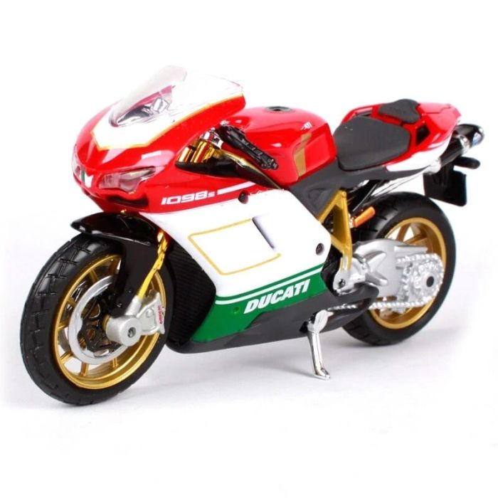 Колекційна модель мотоцикла Maisto Ducati 1098 S Tricolore (1:18)