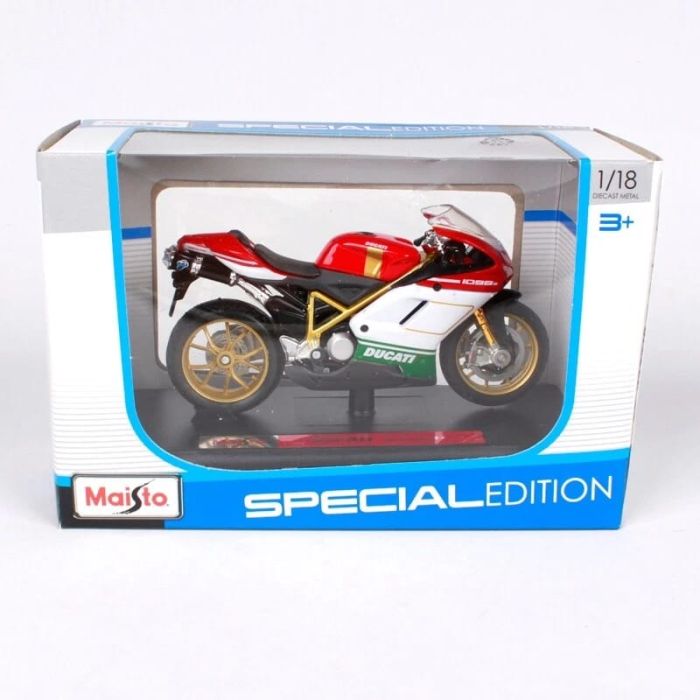Колекційна модель мотоцикла Maisto Ducati 1098 S Tricolore (1:18)