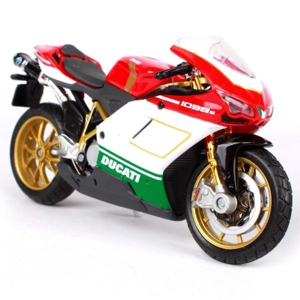 Колекційна модель мотоцикла Maisto Ducati 1098 S Tricolore (1:18)