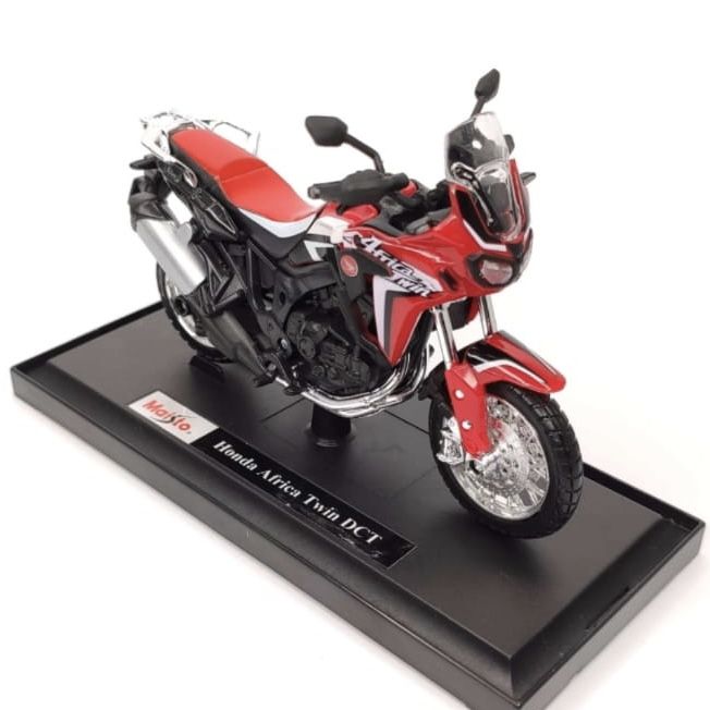 Колекційна модель мотоцикла Honda CRF1000L Africa Twin DCT (Maisto, 1:18) чорно-біла