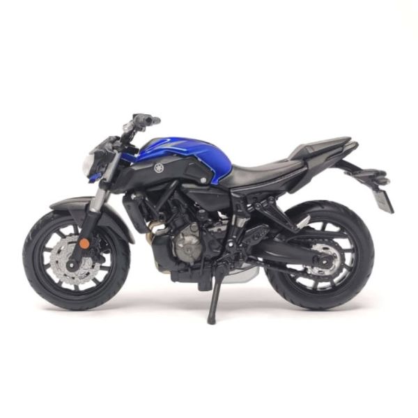 Колекційна модель мотоцикла Yamaha MT-07 (2018) — Maisto 1:18 Special Edition Blue з матовими чорними деталями