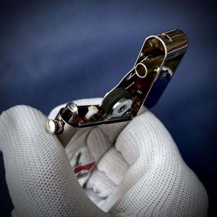 Напівавтоматична бензинова запальничка Zorro «Marlboro Edition» Срібляста