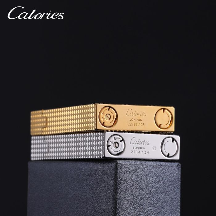 Колекційна Газова запальничка Calories London срібляста