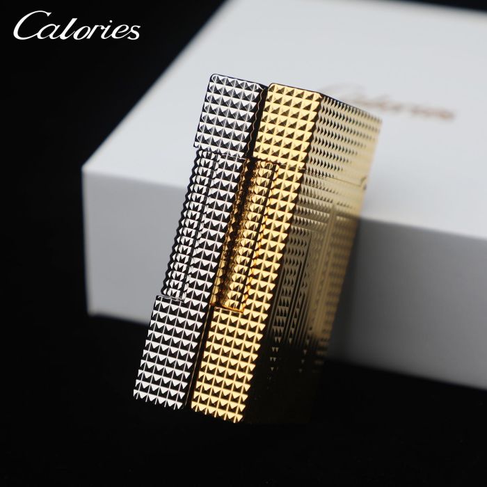 Колекційна Газова запальничка Calories London золотиста