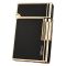Елітна газова запальничка Derui R-09 Classic Black & Gold з фірмовим кліком