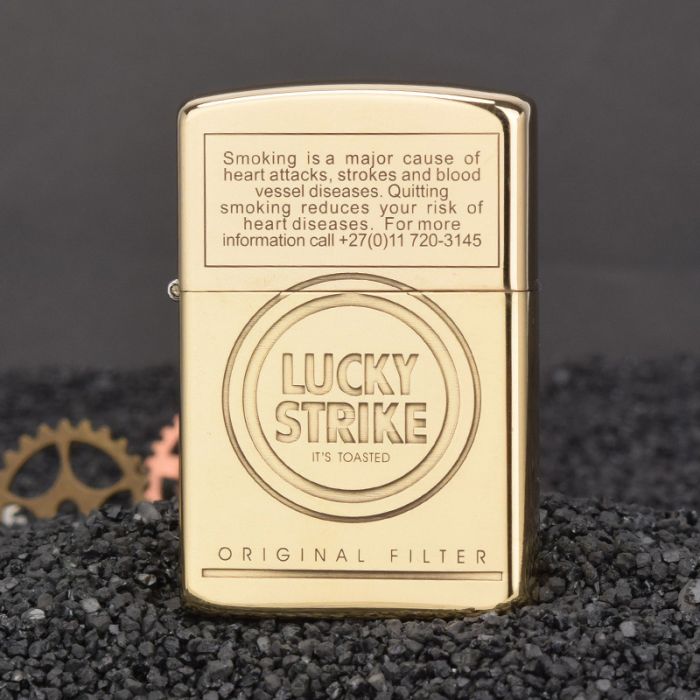 Бензинова латунна запальничка Zorro  "Lucky Strike Original Filter"