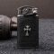 П’єзо-турбо запальничка Chrome Hearts у шкіряному чохлі (Металева, Вітрозахисна)