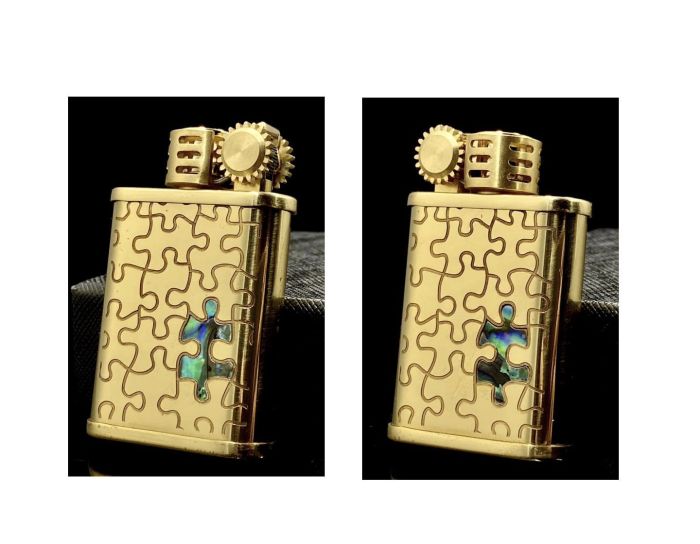 Бензинова запальничка ZORRO 587 Brass "Пазл"